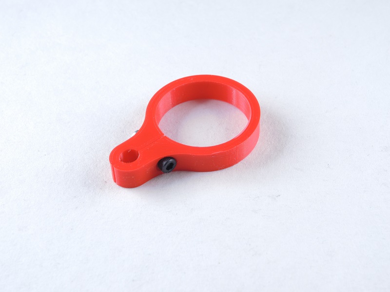 tail pushrod guidance clamp red